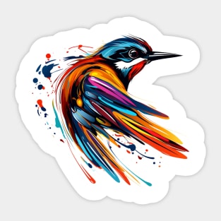 bird with pop art style Sticker